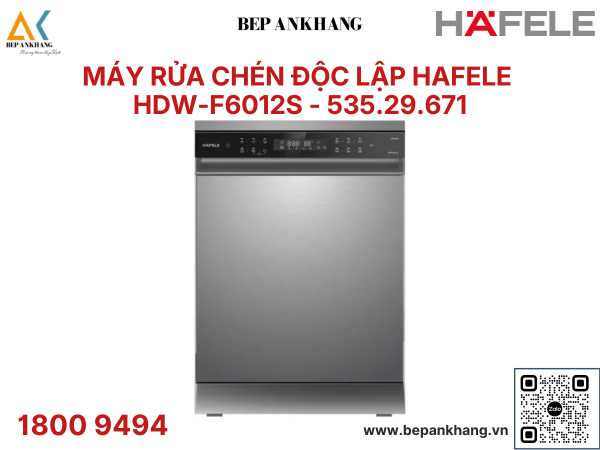 Máy rửa chén bát Độc Lập HAFELE HDW-F6012S - 535.29.671 - Thương Hiệu Đức